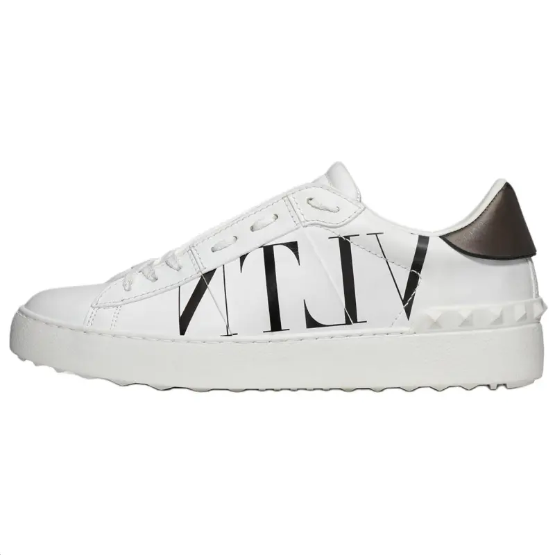 Valentino Women's Open Sneaker 'Logo Print - White'