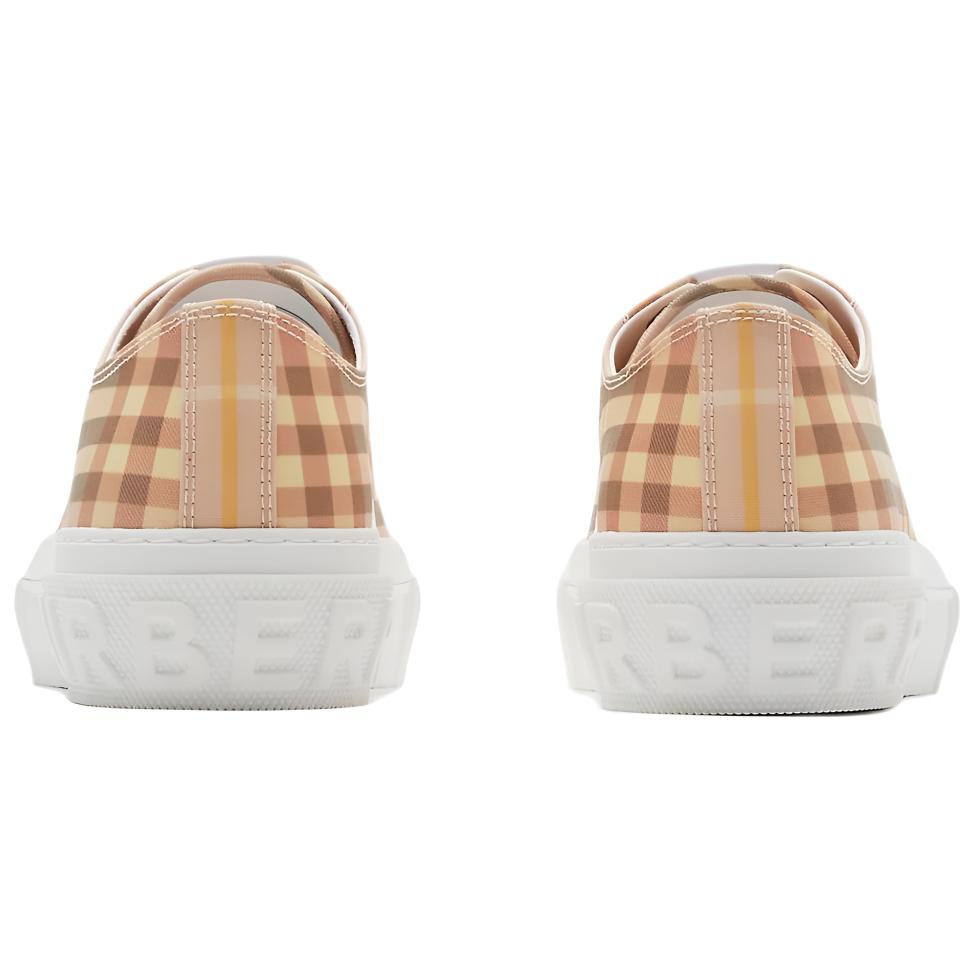 Женские кеды Burberry (бежевый) — фото 4