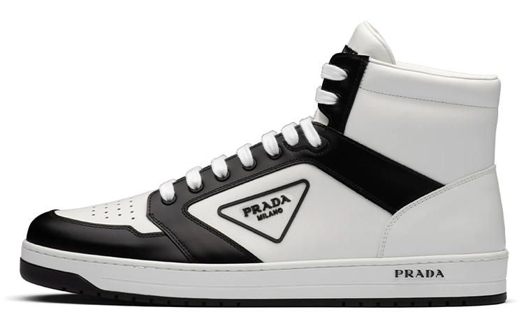 Мужские кеды Prada District (черно-белые)