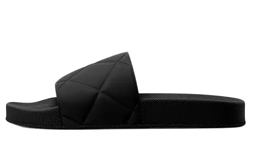 Bottega Veneta Slider Slide Slippers Women's Black