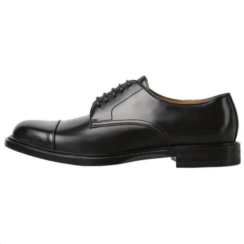 GUCCI Leather Dress Shoes Men's Black