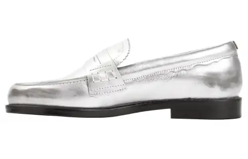 Golden Goose Jerry Metallic Leather Loafers