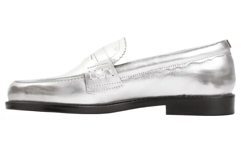 Golden Goose Jerry Metallic Leather Loafers