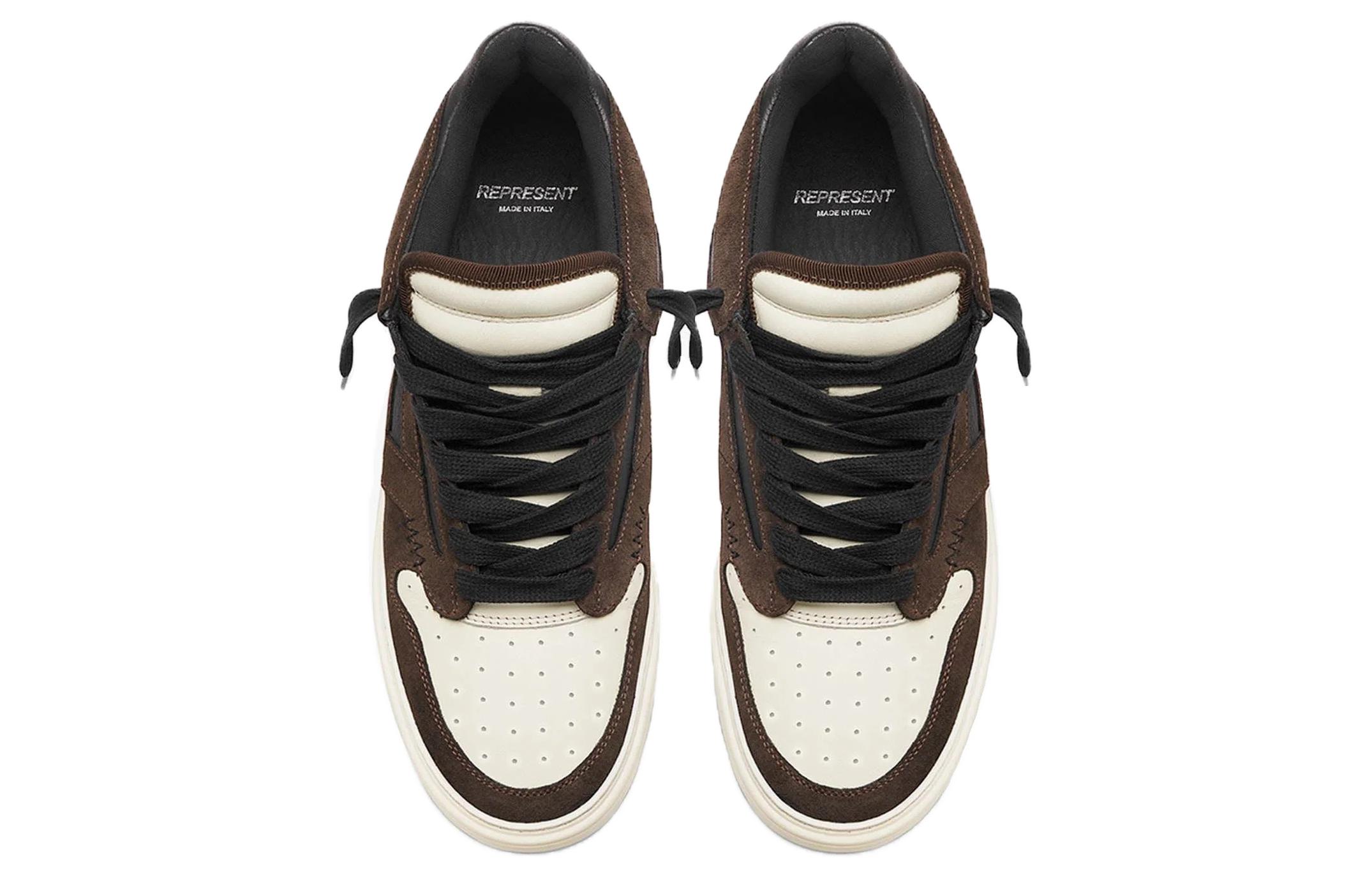 REPRESENT Reptor Low Brown Black Vintage White