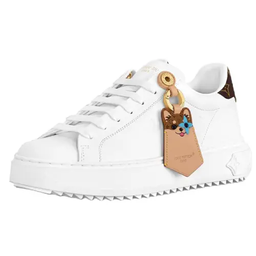 LOUIS VUITTON Time Out Low top Skateboard Shoes Women's White