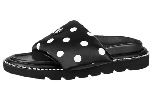 LOUIS VUITTON Pool Pillow Comfort Stylish Sandal Women's Black White
