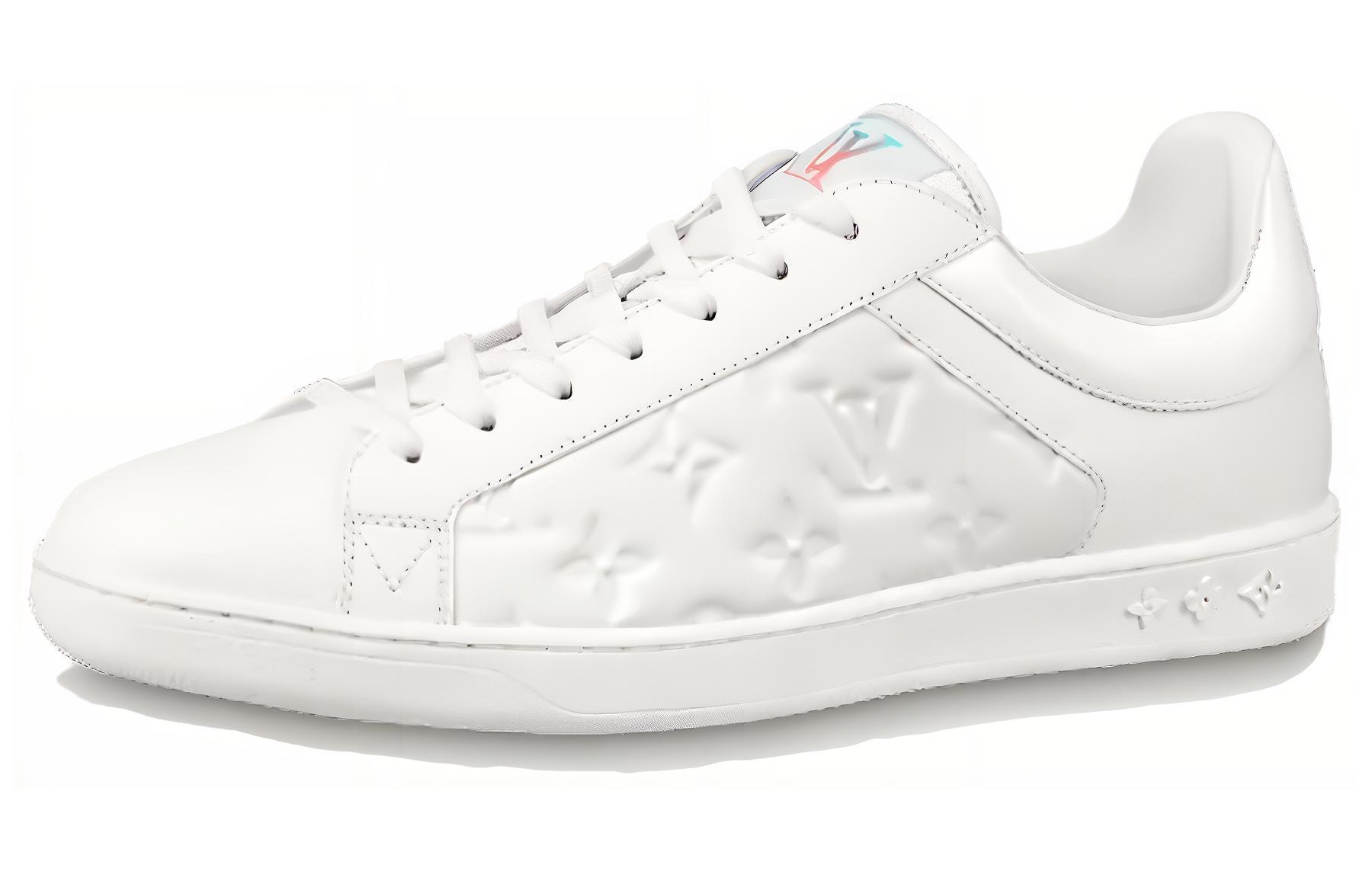 LOUIS VUITTON Luxembourg Sneakers 'White Monogram With Colorful Logo'