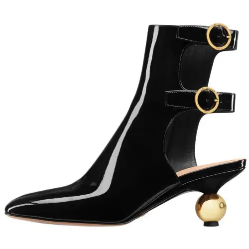 DIOR D Idole Ankle Boots 6CM Women's Black