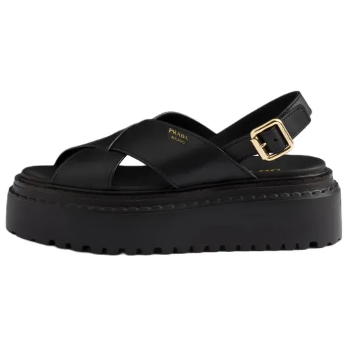 PRADA One Strap Sandals 5.5cm Women's Black