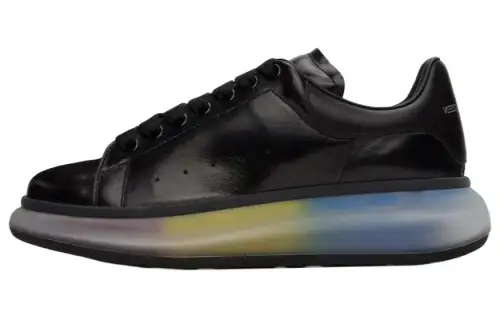 Alexander McQueen Larry Leather Sneakers 'Black Multi'