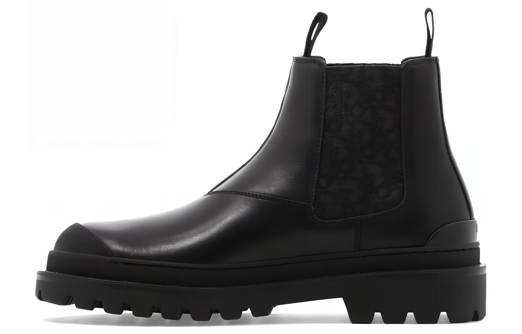 DIOR Explorer Short Chelsea Boots Men's Black