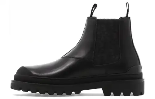 DIOR Explorer Short Chelsea Boots Men's Black