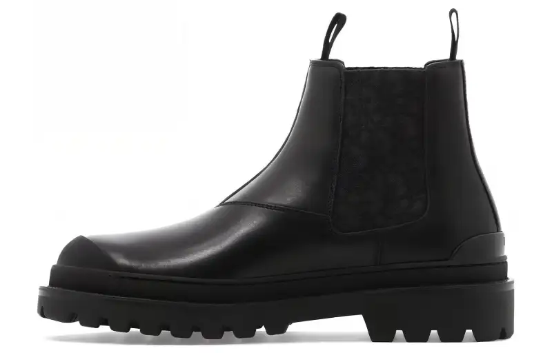 DIOR Explorer Short Chelsea Boots Men's Black