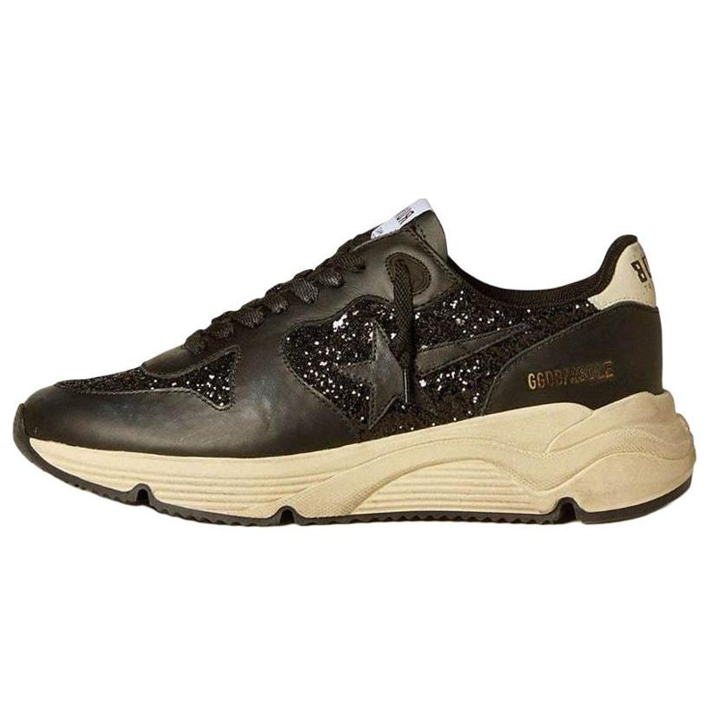 Женские кроссовки Golden Goose Running Sole (черные)