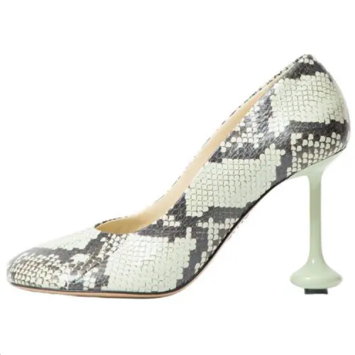 LOEWE Toy Irregular Heel High Heels 9cm Women's Green