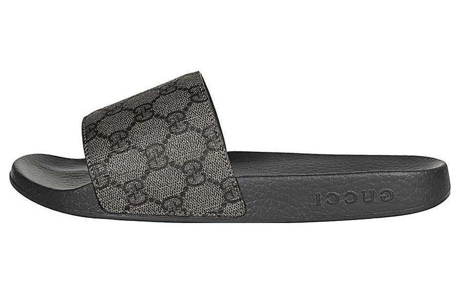 Мужские шлепанцы Gucci (серые)