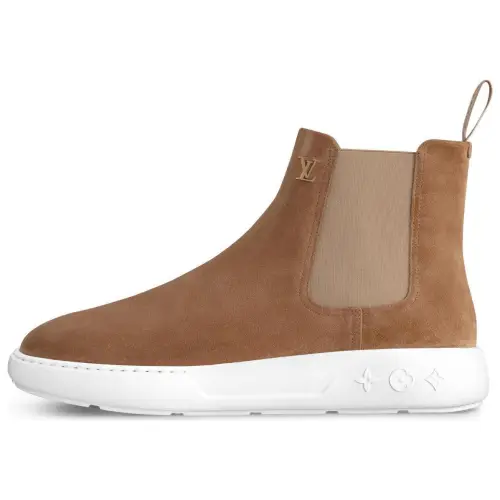 LOUIS VUITTON Pacific Short Chelsea Boots Men's Light Umber