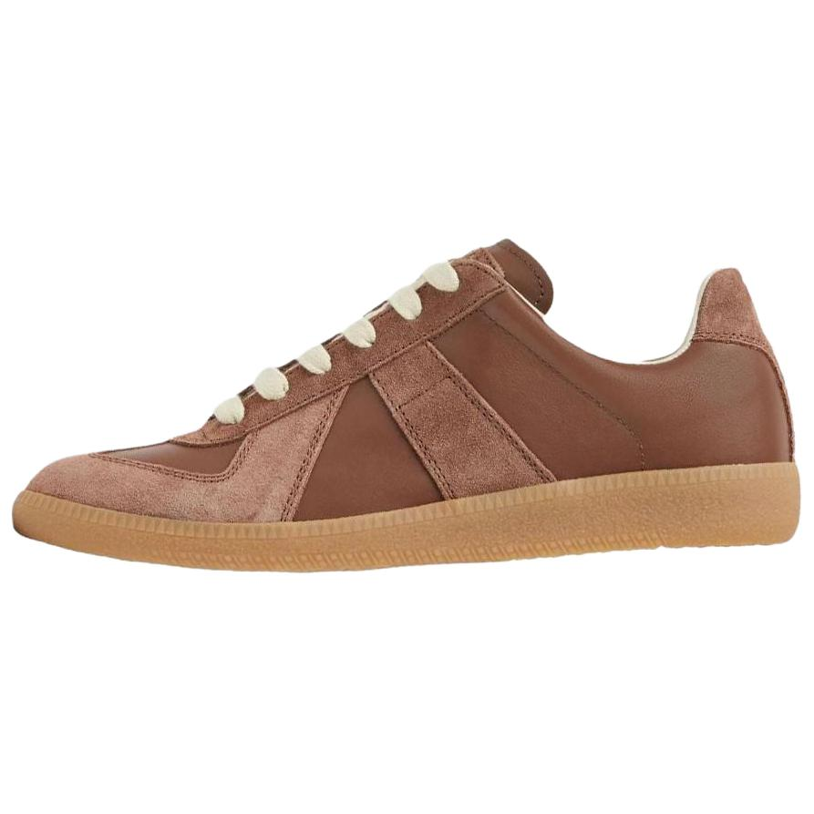 Женские кеды Maison Margiela Replica (розово-коричневые)