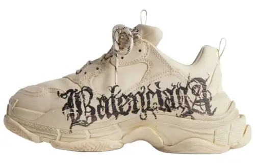 Balenciaga Triple S Diy Metal 'Beige Red Black' Women's