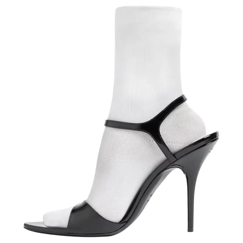 Balenciaga Avenue Sock Heeled Sandals Women's