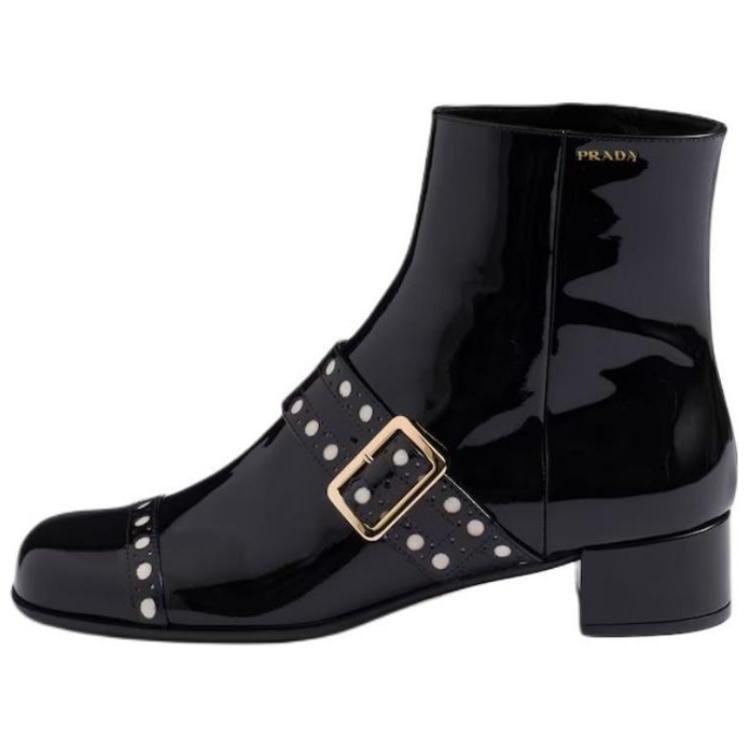 Женские ботинки Prada PRADA 3.5cm (черные)