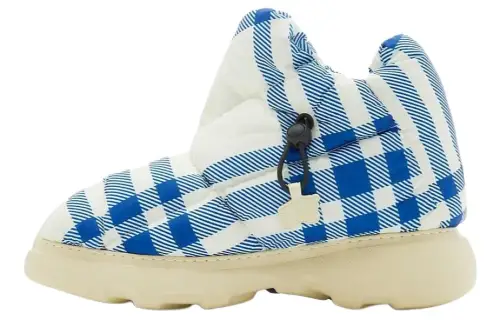 Burberry Checked Drawstring Padded Boots