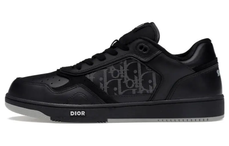 DIOR B27 Low Black DIOR Oblique Galaxy Leather Grey