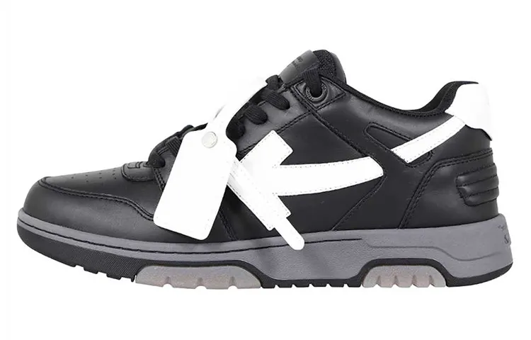 OFF WHITE Out Of Office Ooo Low Tops Black Gray White FW21