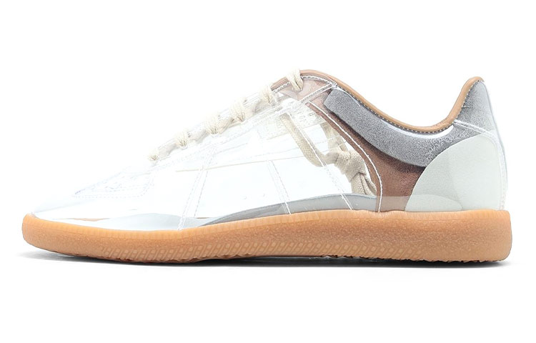 Maison Margiela Replica Low top Stylish Skateboarding Shoes Women's Transparent Gray
