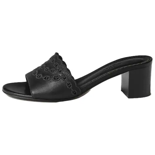 HERMES Gwladys Slide Slippers Women's Black