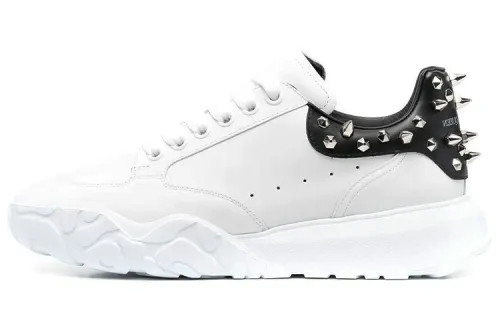 Alexander McQueen Pin Spike Low top Sports Casual Shoes Men's Black