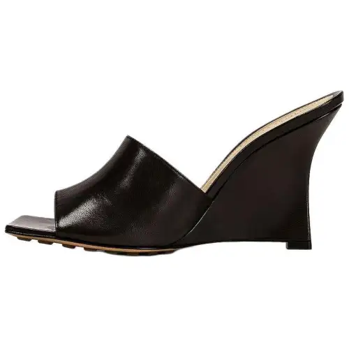 Bottega Veneta Slide Slippers 9.5cm Women's Dark Brown