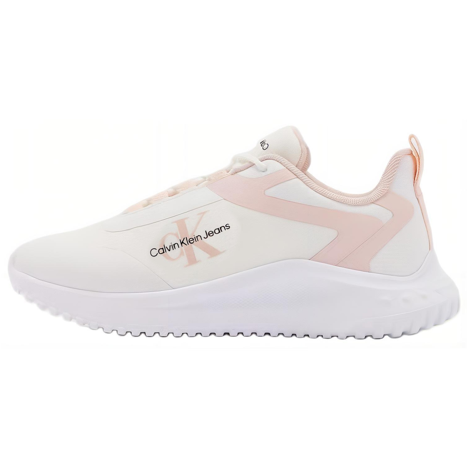CKJ CALVIN KLEIN JEANS Low top Casual Shoes Women's White Pink