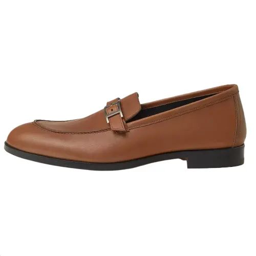 HERMES Monterey Loafers Men's Brown