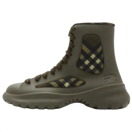 Burberry Boulder Ankle Boots Men's Green