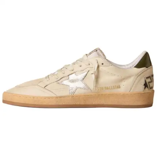 Golden Goose Ball Star Cow Leather Sheepskin Low top Skateboard Shoes Men's Gray