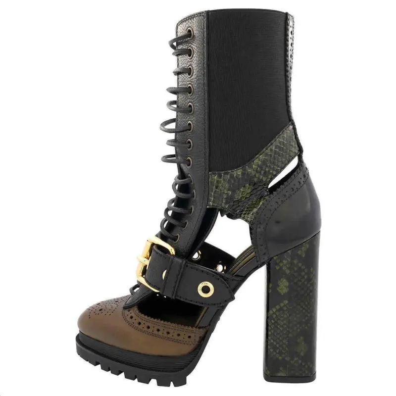 Burberry Ankle Boots Women's Army Green