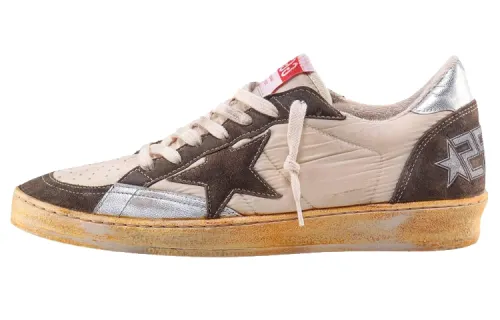 Golden Goose Ball Star Stylish Skateboarding Shoes Men's Brown