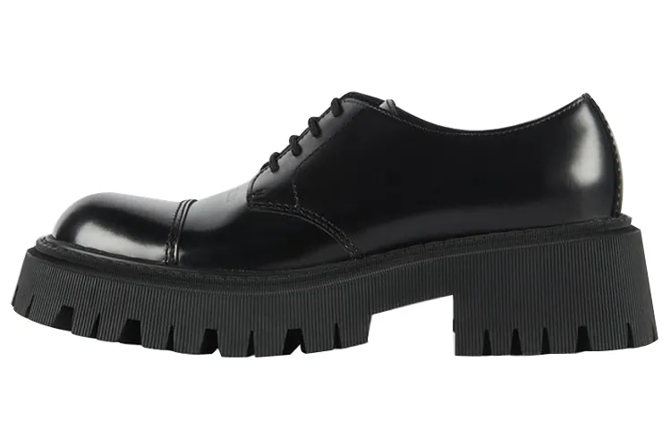 Balenciaga Tractor Black Leather Men's