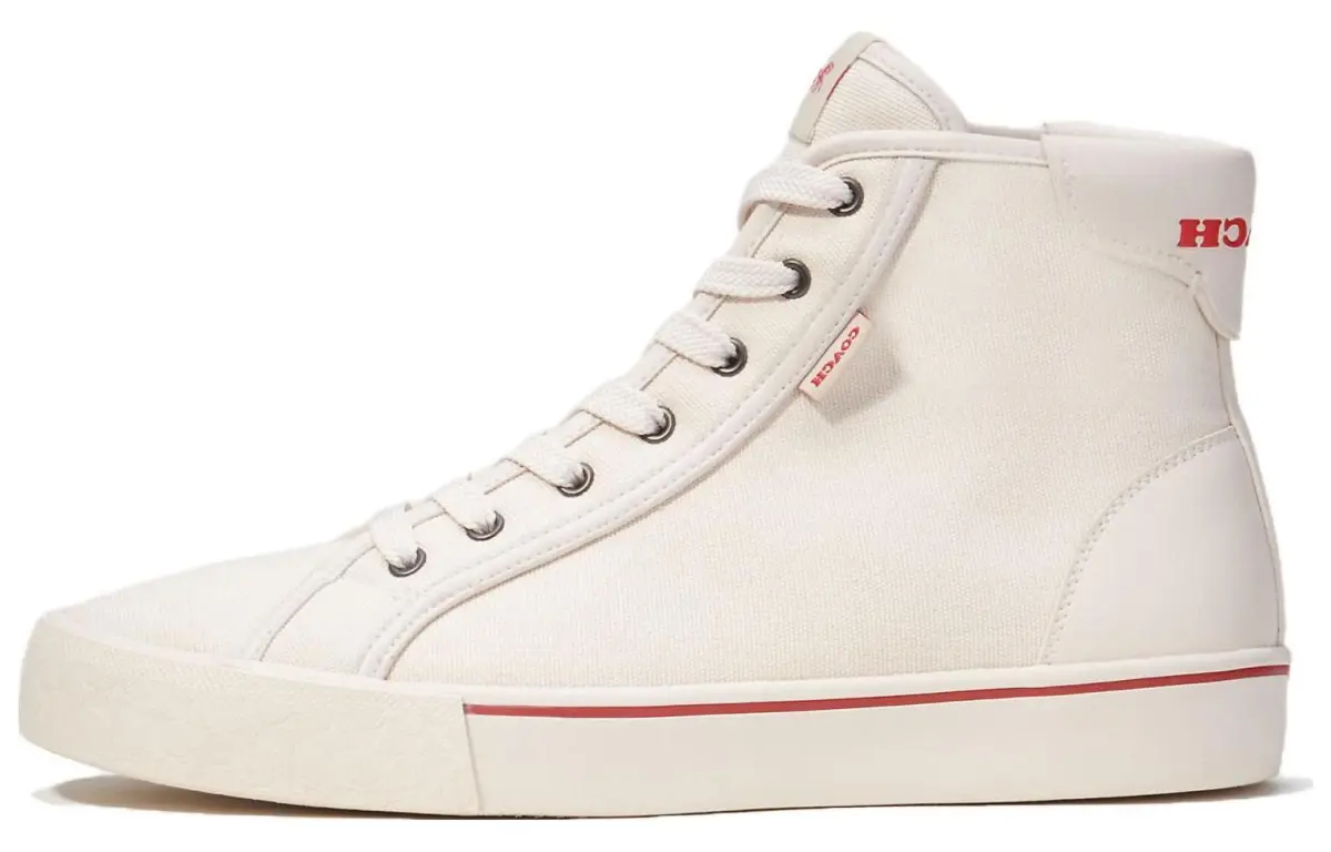 COACH High top Skateboard Shoes Men's Beige