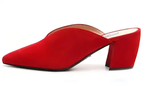 PRADA Closed Toe Slippers Women's Red
