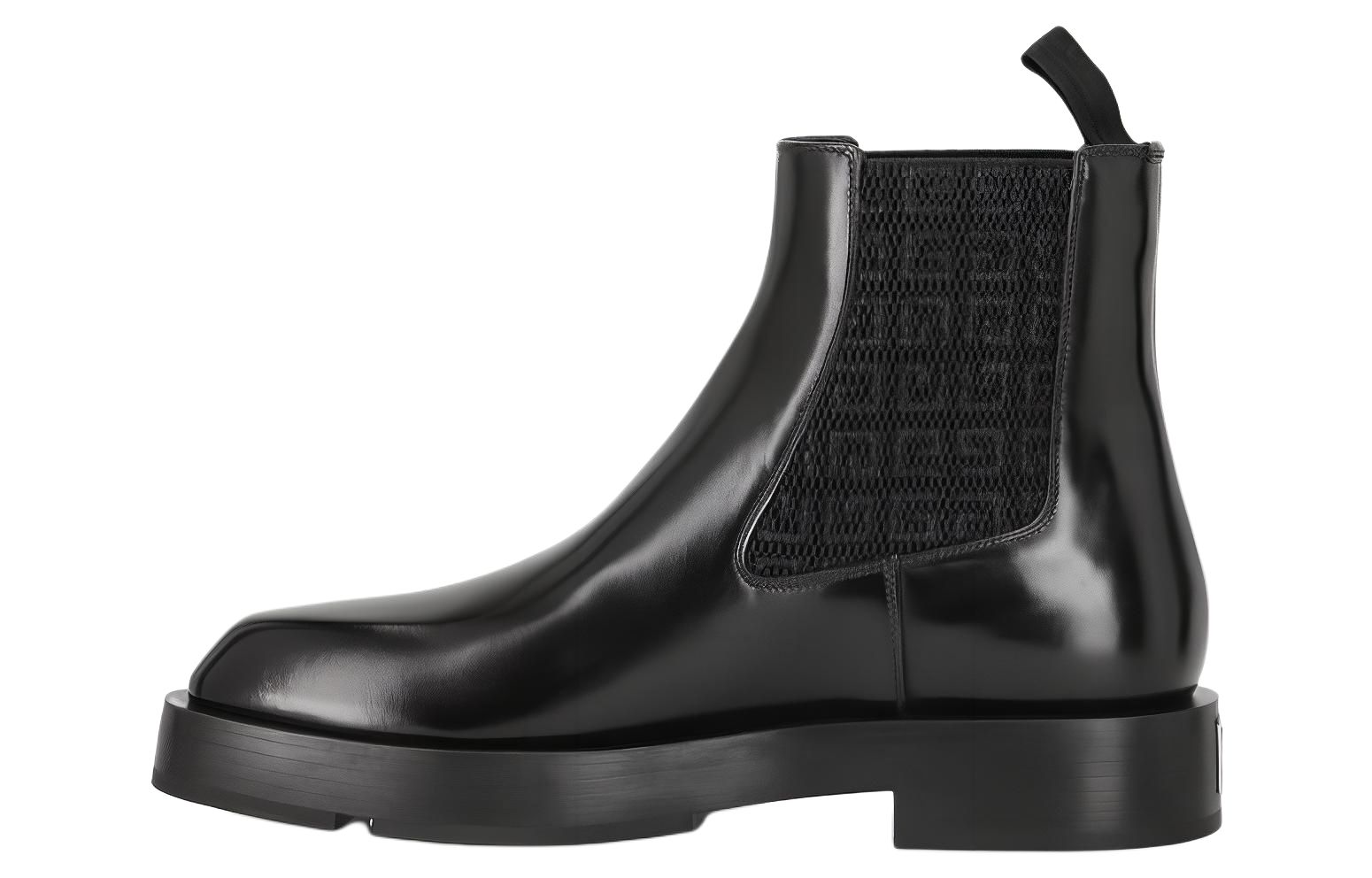 Givenchy Leather Short Chelsea Boots Men's Black