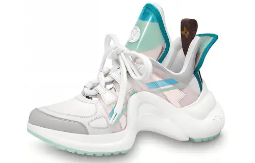 LOUIS VUITTON Lv Archlight Sports Shoes Blue/Pink Women's