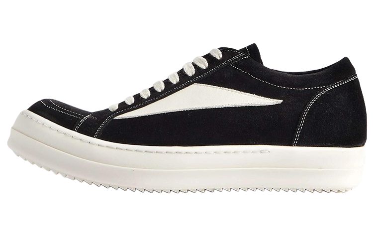 RICK OWENS Strobe Vintage Low Black Suede