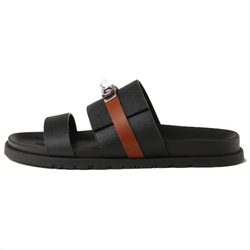 HERMES Jackson Slide Slippers 1.3cm Men's Black