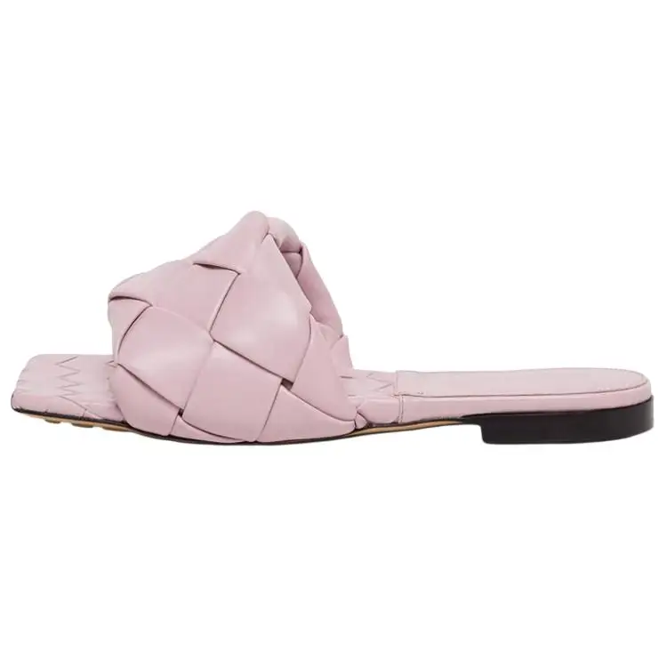 Bottega Veneta Lido Slide Slippers Women's Pink