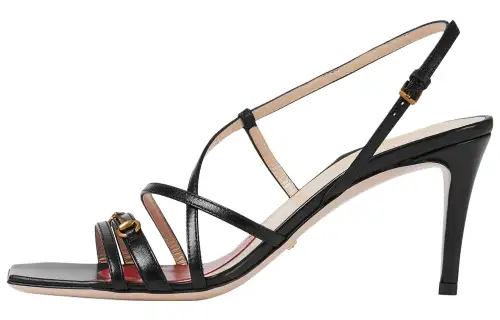 GUCCI One Strap Sandals Women's Black