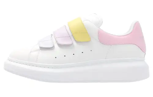 Alexander McQueen Oversized Triple Strap Sneaker 'White Multi' Women's