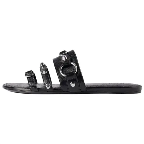 Balenciaga Stud Detailed Slip On Sandals Women's