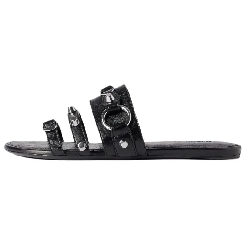 Balenciaga Stud Detailed Slip On Sandals Women's